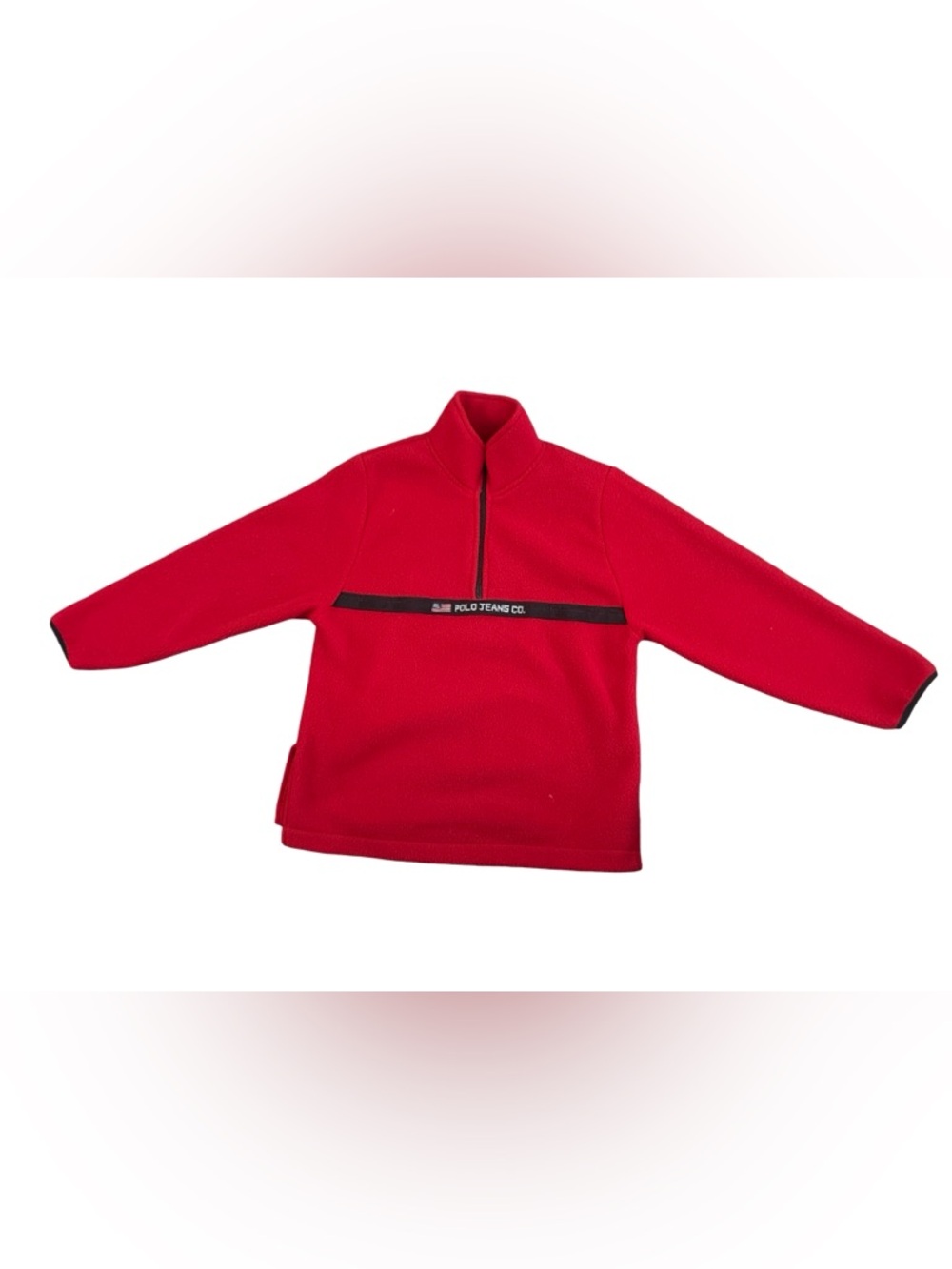 Vintage Polo Ralph Lauren Men’s Red Half-Zip Fleece Pullover - size s